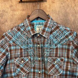 Panhandle western shirt embroidered and jeweled